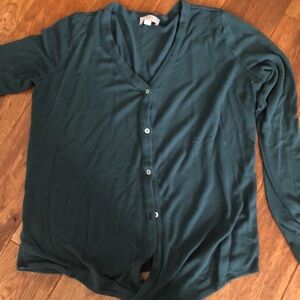Dark green/teal cardigan loft small